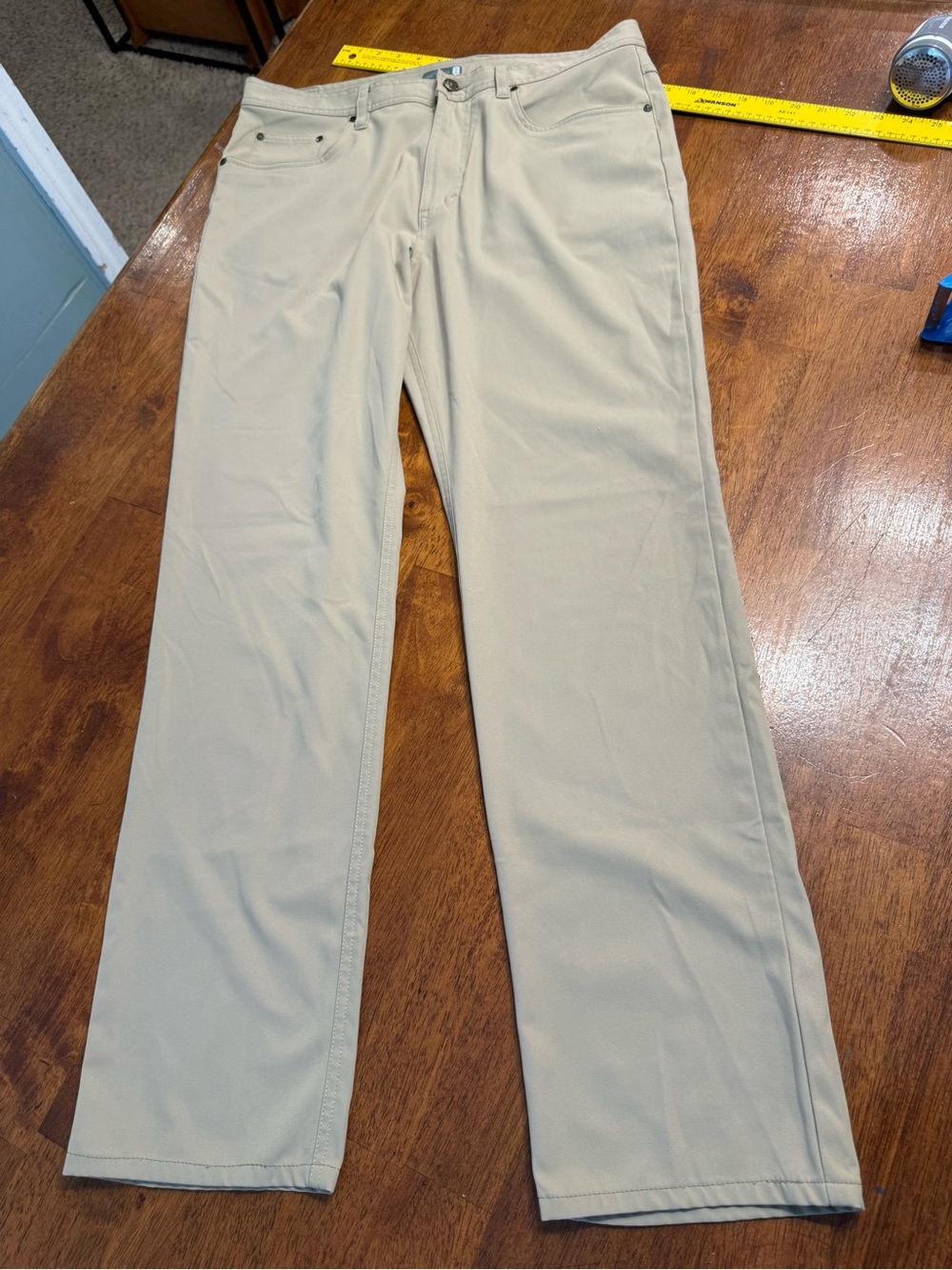 GenTeal Apparel Clubhouse Stretch 5-Pocket Performance Golf Pants Khaki 34x34